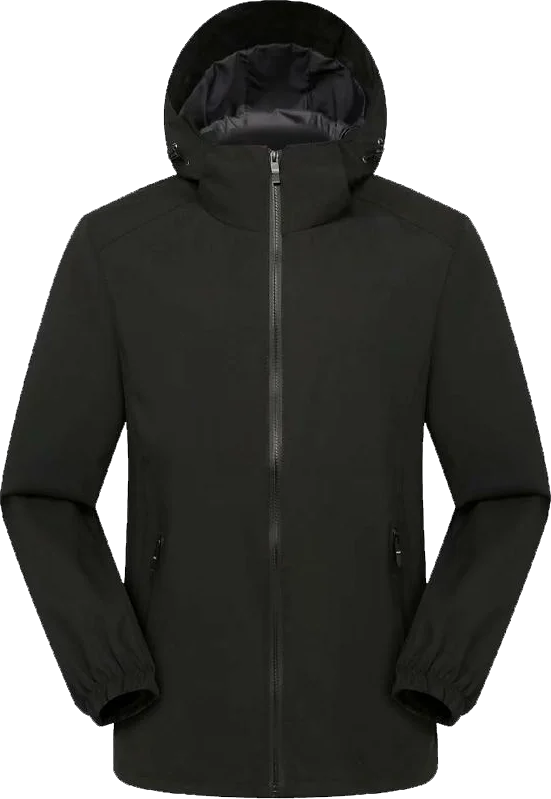 Veste Coupe-Vent à Capuche pour Homme et Femme, Impression Personnalisée, Alpinisme, Extérieur, Eau Verde, Confortable, Broderie, Respirant, Mode