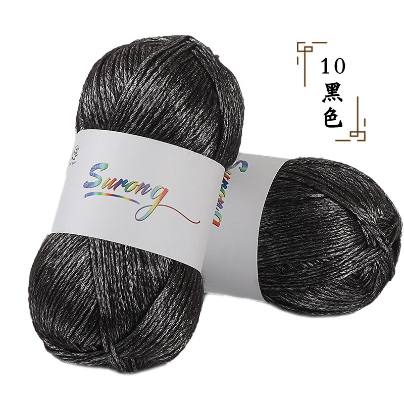 Hot Sale Surong Mercerized Polyester/Acrylic Blended Hand Knitting Yarn High Tenacity Recycled Dyed for Weaving Embroidery