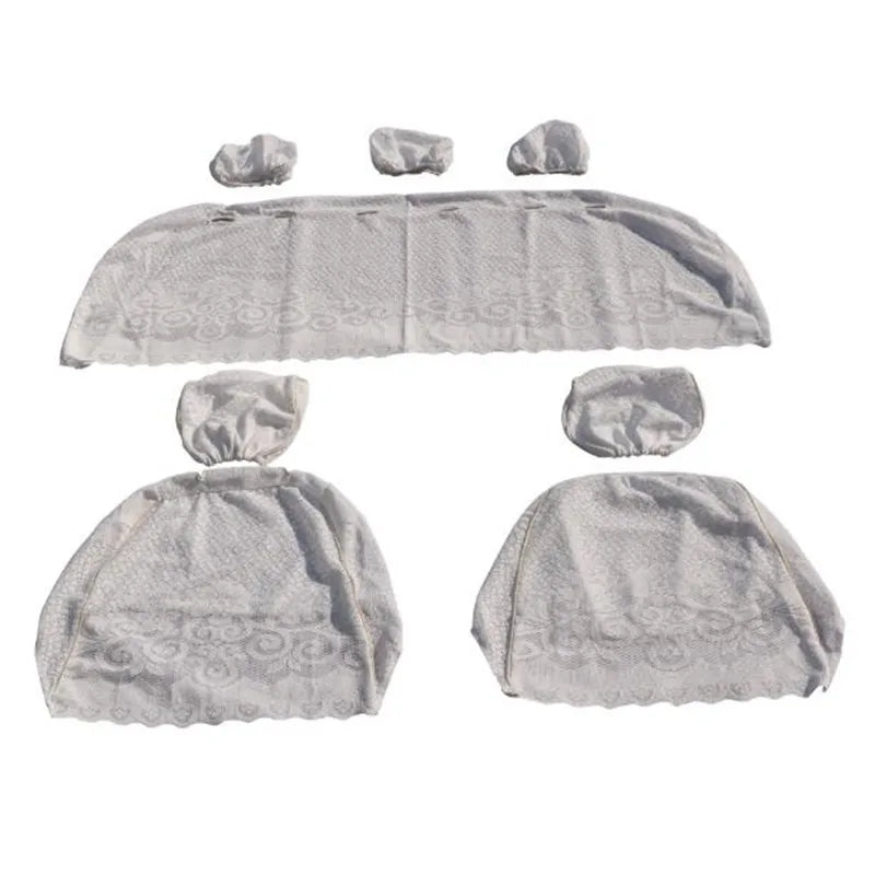 Housse de siège en maille demi- Lei pour AudiRS A1A3 A4 A5 A6 A7A8 S3 S5 S6 S7 S8, vêtements de siège de voiture en dentelle, soins de voiture quatre saisons, 8 pièces