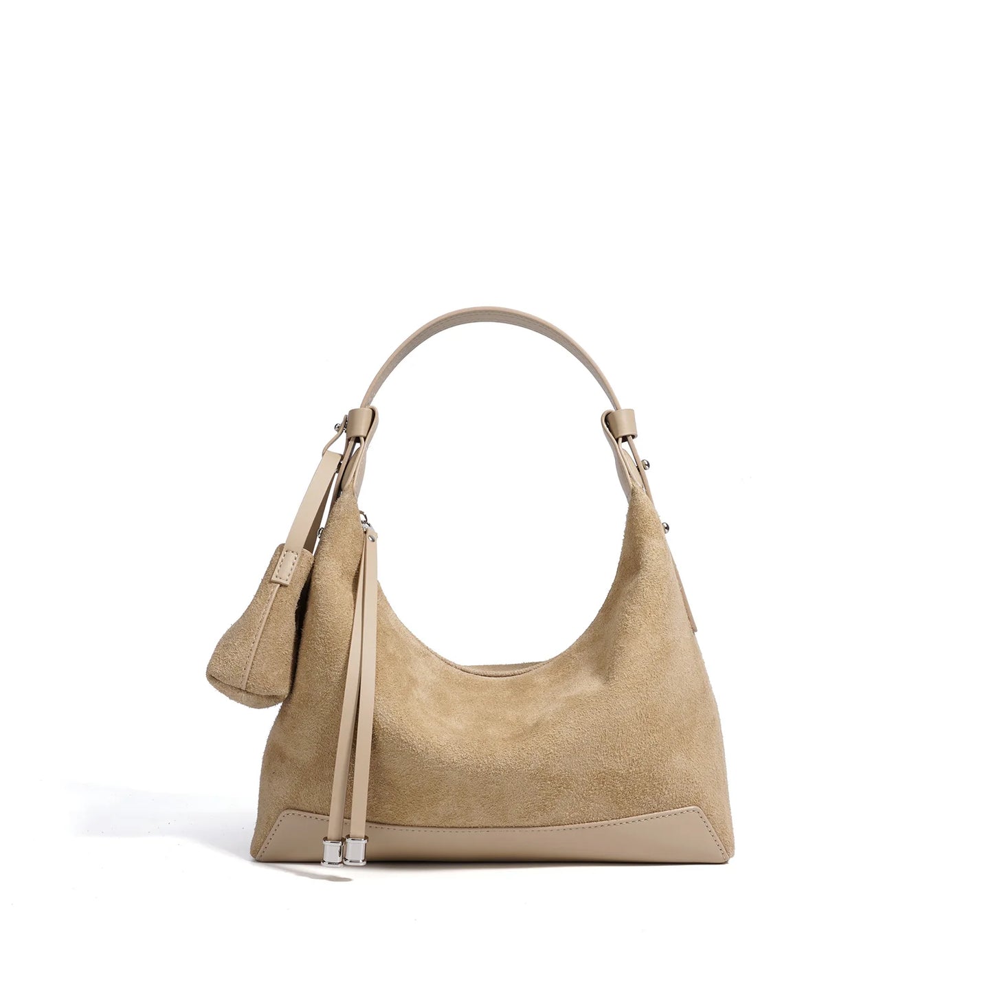 Handtaschen Genuine Leather Top Handle Bag Women Suede Flap Satchel Structured Shoulder Luxury Wholesale OEM Supplier