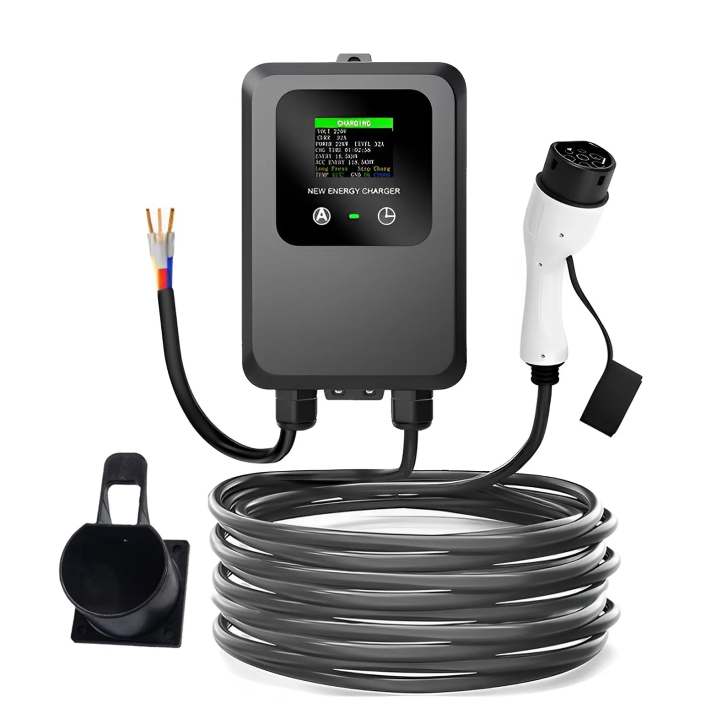 Nouveau EV Wallbox 5M 7KW 32A Station de Charge voiture maison EV Wallbox voiture électrique EV Wallbox avec 5M câble Charge par carte/Charge maintenant