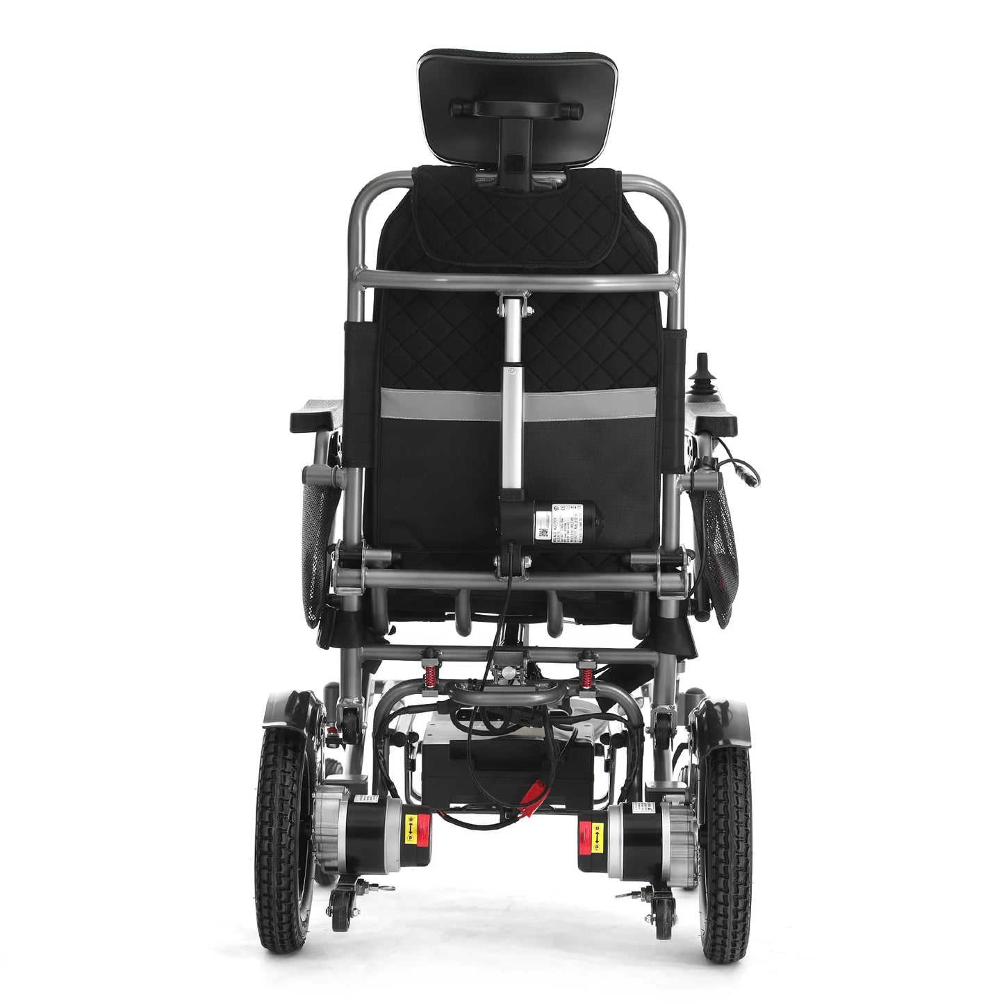 Fauteuil roulant électrique pliable à commande à distance automatique 2026, en alliage d'aluminium portable, pour personnes handicapées, inclinable