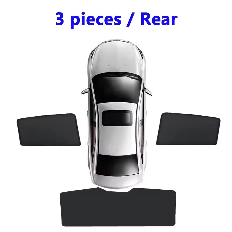 Visière de voiture en maille pour Geely Lynk & Co 02 MK2 Z20 E335 2024 ~ 2026, pare-soleil magnétique en maille, rideaux, accessoires automobiles