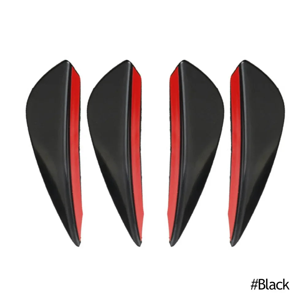 4/6 pièces voiture pare-chocs avant lèvre décoration diffuseur séparateur ailerons corps Spoiler Canards Valence menton voiture Tuning Canard décor