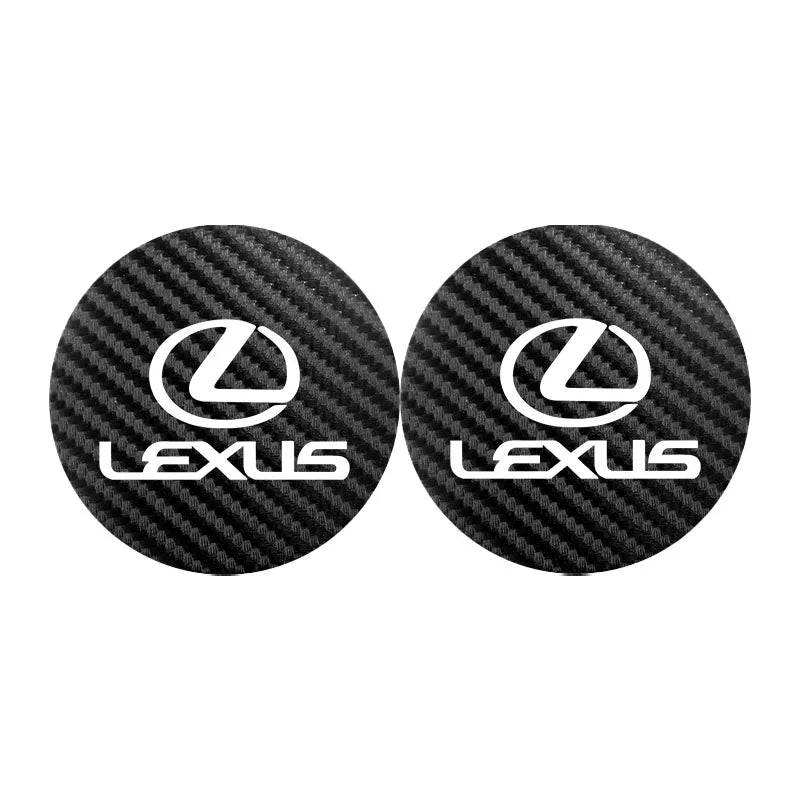 2 pièces sous-verres de voiture tapis de tasse d'eau tampons de fente imperméables pour Lexus F SPORT GS GX IS LS LX CT LC RC LBX NX RX 350h 450h ES UX 300e
