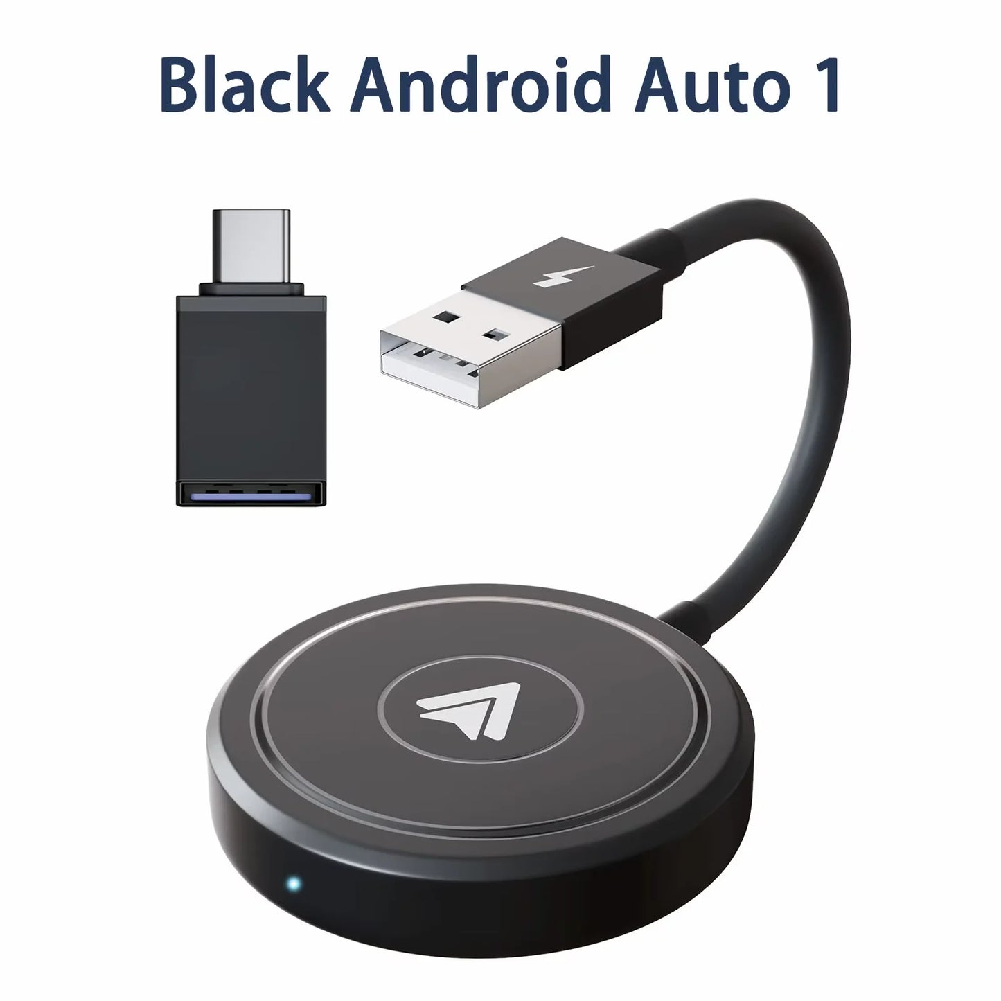 Adaptateur sans fil Android Auto et Apple CarPlay 2 en 1, adaptateur sans fil 5,8 GHz pour voitures CarPlay filaires en usine