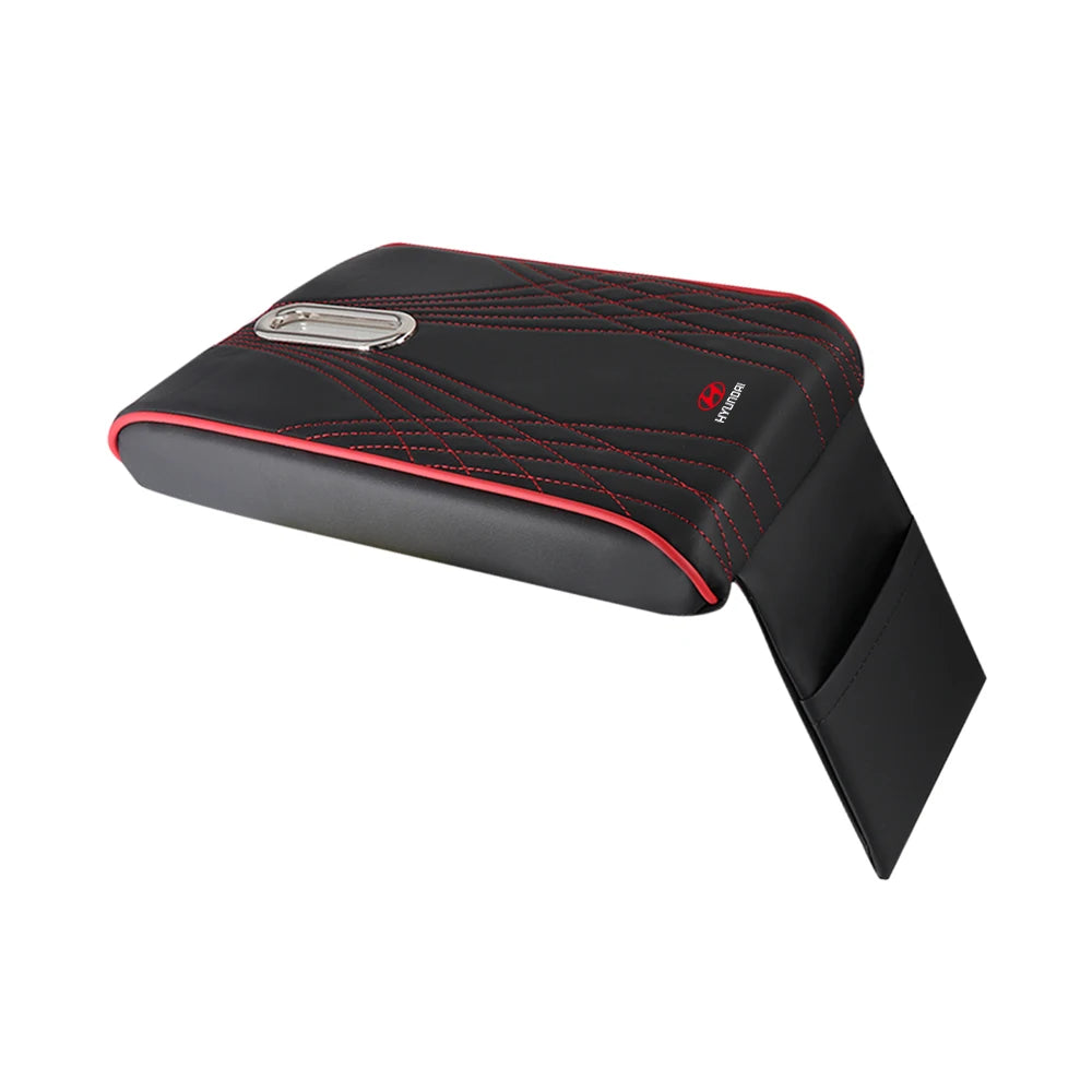 Coussinet de boîte d'accoudoir de voiture, boîte à mouchoirs en cuir, housse de Console centrale de rangement pour Hyundai Accent Elantra Sonata GDI Azera Creta Kona