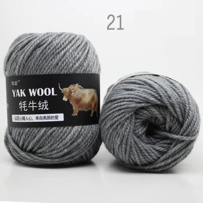 Fil épais de laine de cachemire Yak pour tricoter, écharpe de pull au Crochet, fil de laine mélangée mérinos tricoté de haute qualité