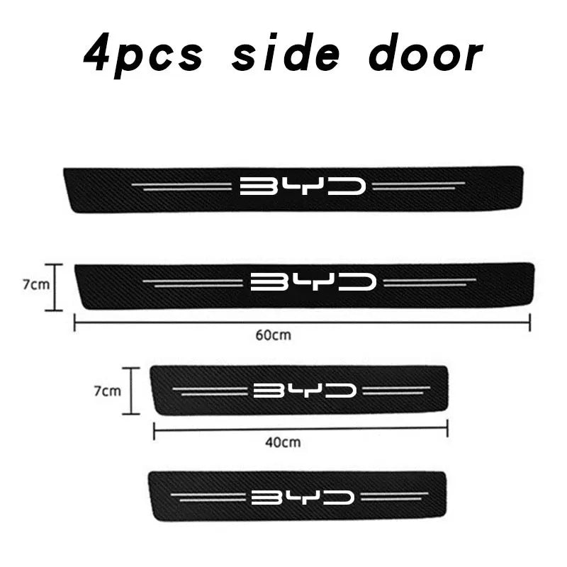 Autocollants de Protection de pare-chocs arrière pour pédale de seuil, pour BYD M6 G3 G5 T3 13 F3 F0 S6 S7 E5 E6 L3 tang yuan atto3, couverture de chanson, accessoires