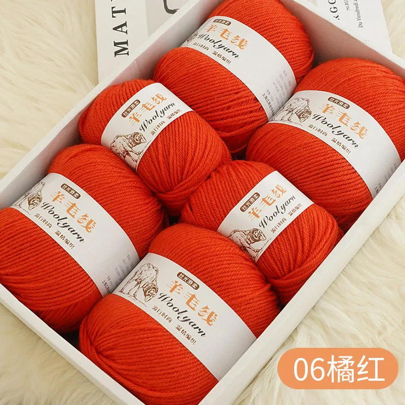 Fil de laine mélangé au Crochet de qualité supérieure, pour pull, écharpe, fil épais, 4 plis, 3 pièces x 100g = 300 grammes