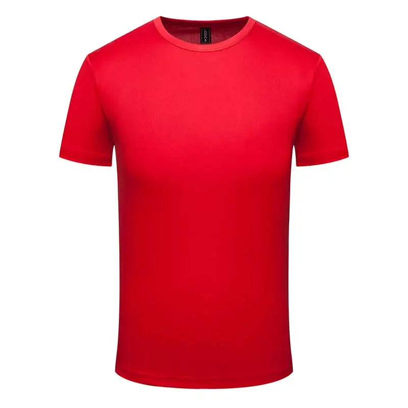 T-Shirt col rond à séchage rapide 4XL pour hommes et femmes, haut respirant à séchage rapide, col rond et manches courtes, grande taille
