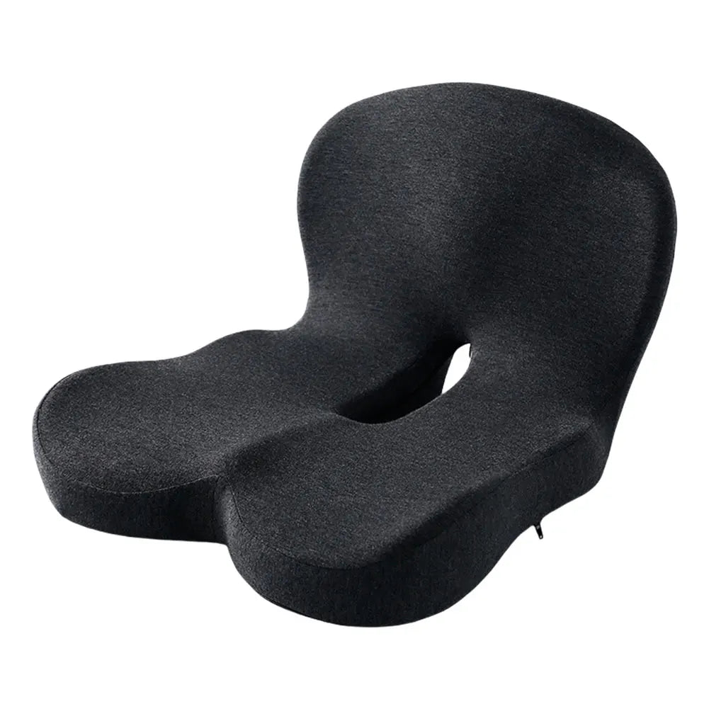 Coussin de chaise de bureau intégré en forme de L en mousse à mémoire de forme, avec Support arrière, coussin de siège de voiture pour employés de bureau, conducteurs de voiture