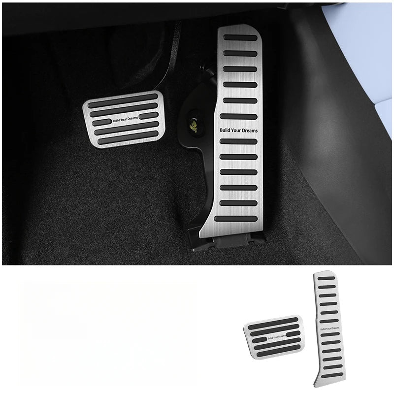 Pour BYD Seal U Song Plus DM-i EV 2023-2024 pédales de frein d'accélérateur de voiture en alliage d'aluminium anti-dérapant voiture pédale de carburant couvre pièces