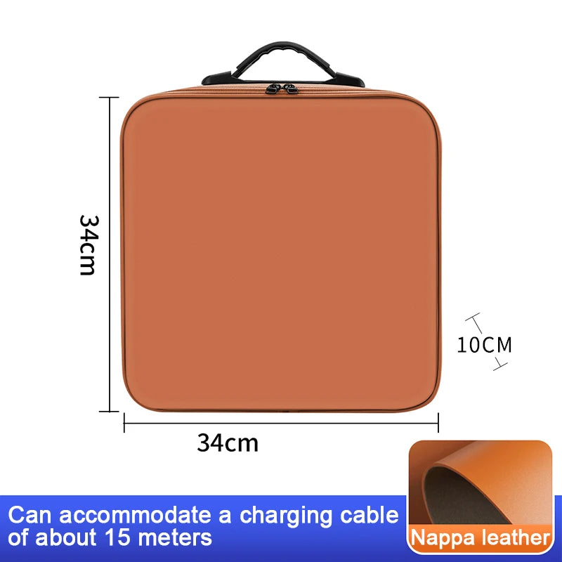 Boîte de rangement pour câble de recharge de voiture électrique compatible avec LYNK&CO 01 02 Z10 Z20 03 05 06 07 08 09 900 Câbles de charge de véhicule électrique Sac de transport
