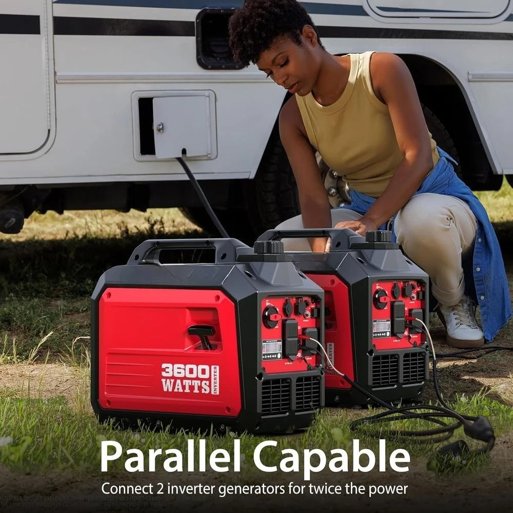 Générateur d'onduleur portable super silencieux de 6600 watts – 30 A RV-ave sinusoïdale pure prêt à 8 à 14,5 heures, autonomie de charge à 50 % | Personnalisé