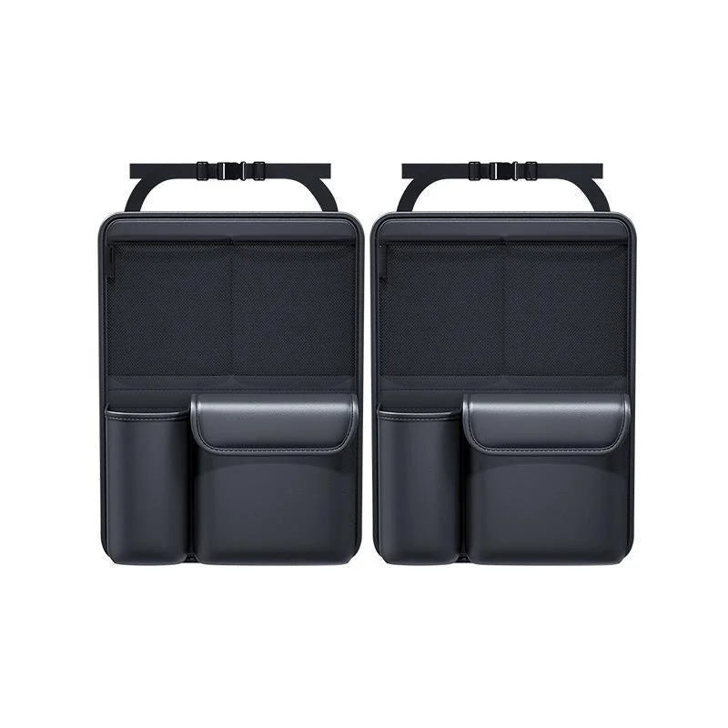 Sac de rangement en cuir pour coffre de voiture, organisateur d'outils pliables pour dossier de siège de voiture, rangement UV multifonctionnel, organisateur suspendu pour siège arrière de suv