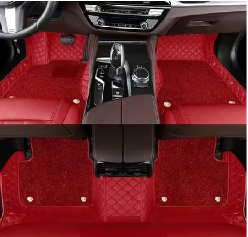 Tapis de sol de voiture Double couche personnalisé, pour Porsche Taycan 2019 – 2025 ans, accessoires de tapis automobile, pièces intérieures