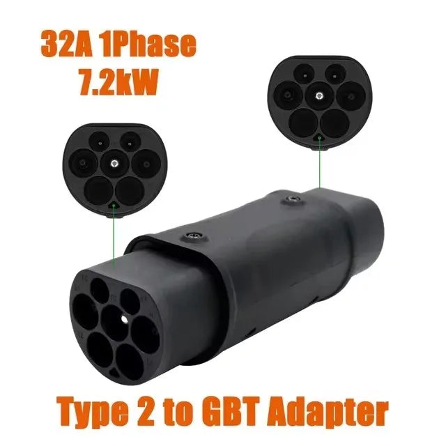 Nouveau connecteur de charge de véhicule électrique Type 2 à Type 1 J1772 EV adaptateur Type 2 à GBT EVSE chargeur Type1 à GBT EV adaptateur
