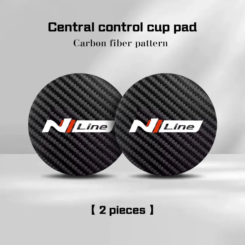 Pour Hyundai N line I40 I30 Sonata Tucson Santa Fe Elantra Azera Creta dessous de verre de voiture support de verre d'eau tampons tapis antidérapant accessoire