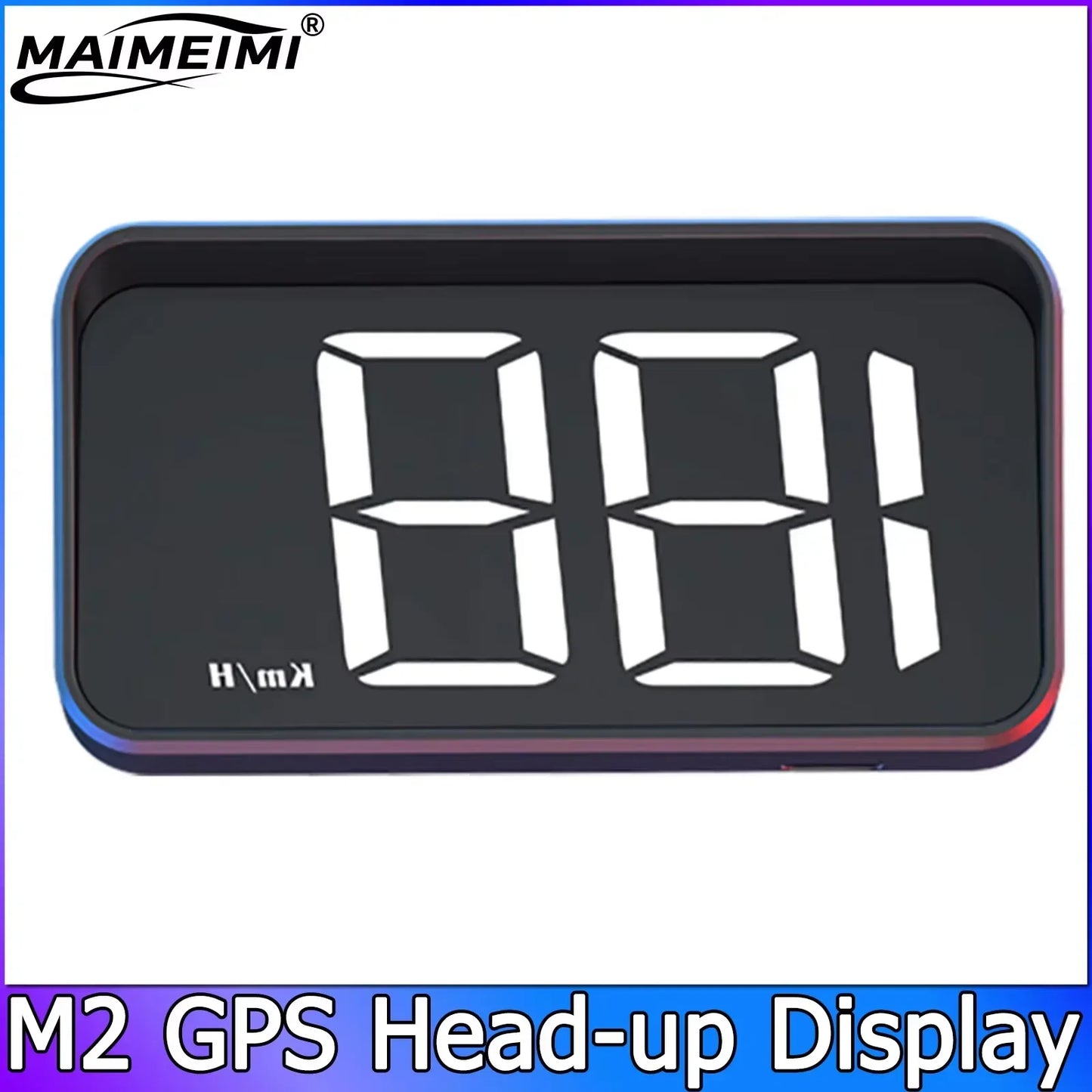 M2 GPS HUD affichage tête haute voiture compteur de vitesse universel KMH câble USB Plug & Play GPS & Beidou double système Satellite