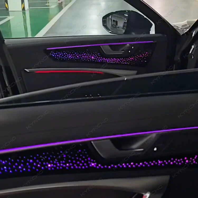 Pour Audi A6 2019-2025 LED lumière ambiante de voiture intérieur symphonie plafonnier éclairage ambiant automobile avec fonctionnalités colorées