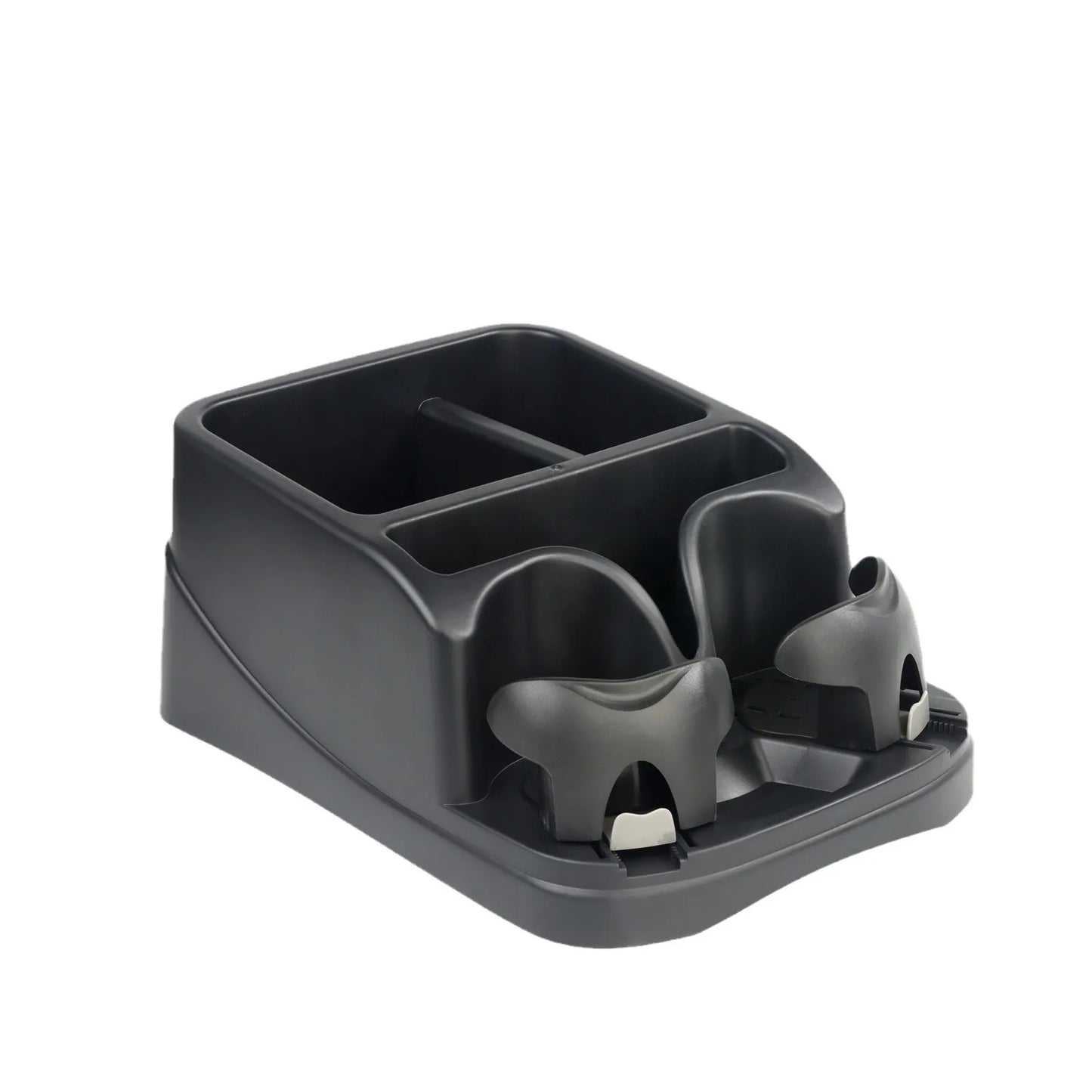 Boîte de rangement pour accoudoir de console de voiture, organisateur de compartiment de siège de voiture avec 2 porte-gobelets réglables pour camions, pour le rangement et l'organisation