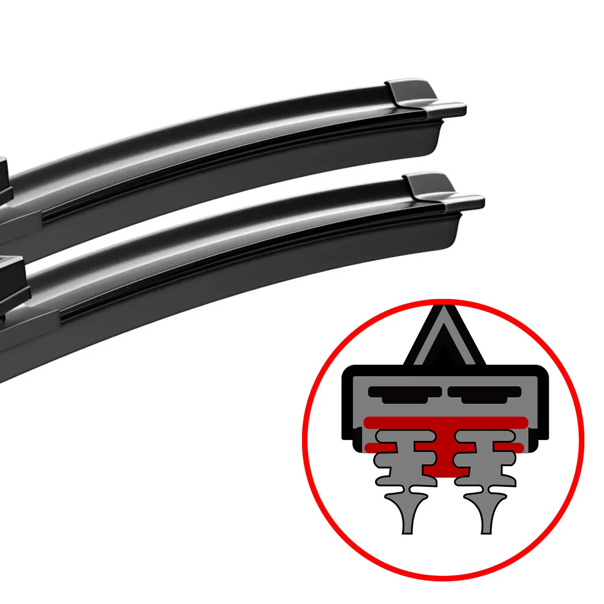 Les essuie-glaces de voiture conviennent aux accessoires de fenêtre de pare-brise de voiture Renault Trafic 2001-2023 2002 2008 2010 2015 2019 2020