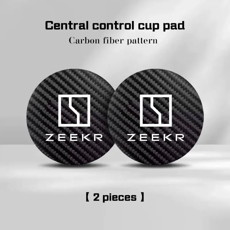 Tapis de voiture en Fiber de carbone pour Zeekr 001 007 Zeekr X 009 zeekr 7X 2023 2025 2024, porte-gobelet de bouteille, tampons antidérapants, accessoires