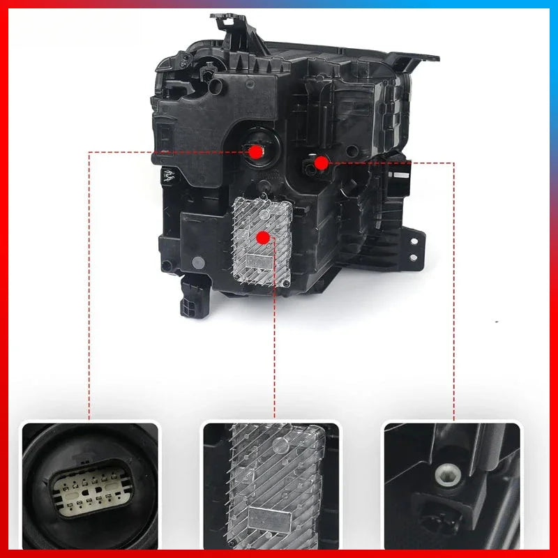 Phare Chevrolet Solod 1500 Applicable 87828575 85594431, faible Configuration, noir, année 2022-2023