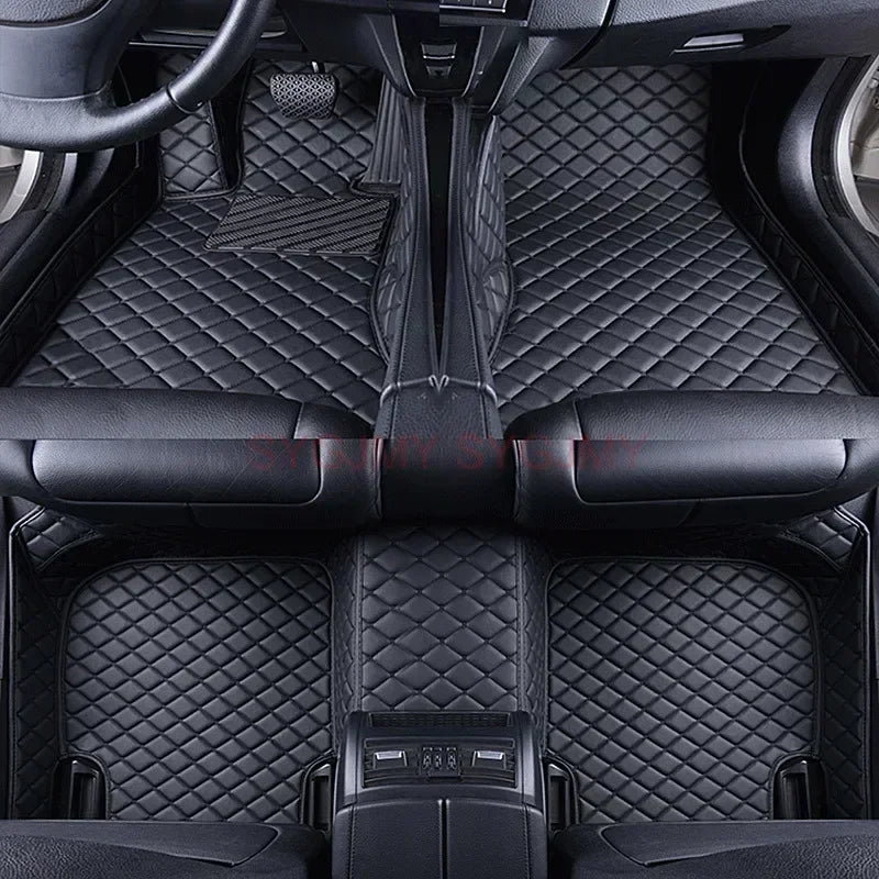 Tapis de Sol de Voiture 3D Personnalisé en Cuir Artificiel, Accessoires d'Nikpour KIT 2008, 2014, 2019, 3008, 4008, 2017-2023
