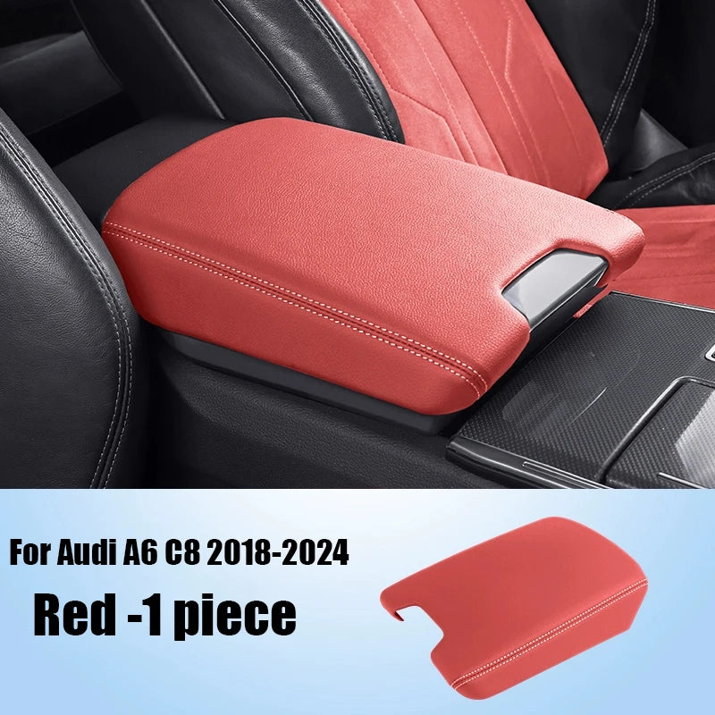 Boîte d'accoudoir de voiture, plaque de couverture décorative, pièces de modification intérieure, pour Audi A6 C8 A7 C8 2018 2019 2020 2021 2022 2023 2024