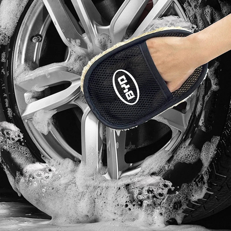 Brosse de gant de lavage de style de voiture, outils de nettoyage et de polissage pour BYD Atto 3 Yuan Plus F3 E6 F0 G3 I3 Ea1 Song Max Tang Dmi 2din G6 E2