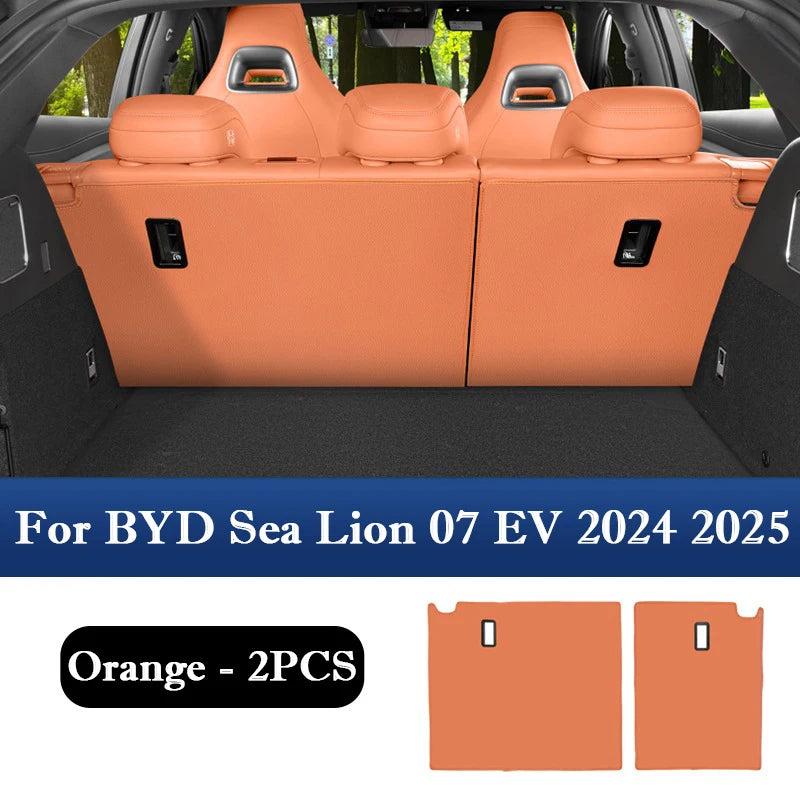 غطاء واقي مضاد للركل للمقعد الخلفي لسيارة BYD Sea Lion 07 EV 2024 2025، للصف الثاني من مسند الظهر، مضاد للأوساخ، مضاد للخدش