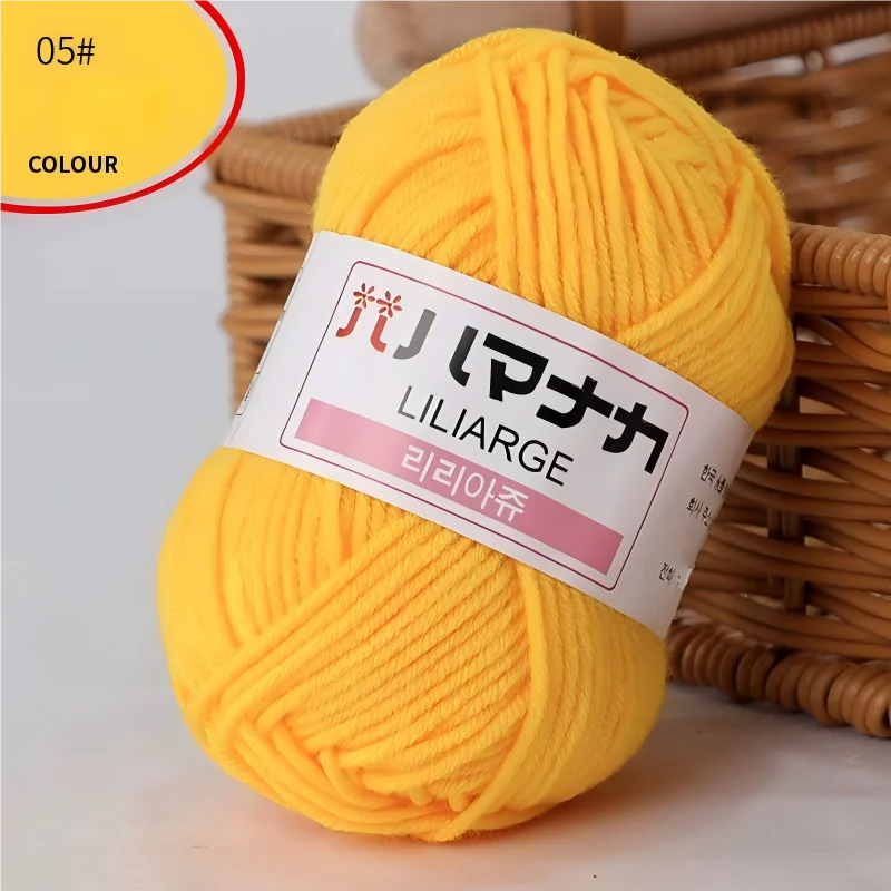 Fil à tricoter en coton doux et épais pour bébé, fil de velours en fibres épaisses pour tricot à la main, fil à crocheter pour pull DIY