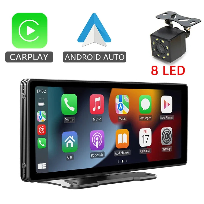 10.26 "voiture miroir Radio multimédia lecteur vidéo universel sans fil Carplay Android Auto écran avec Bluetooth AUX USB