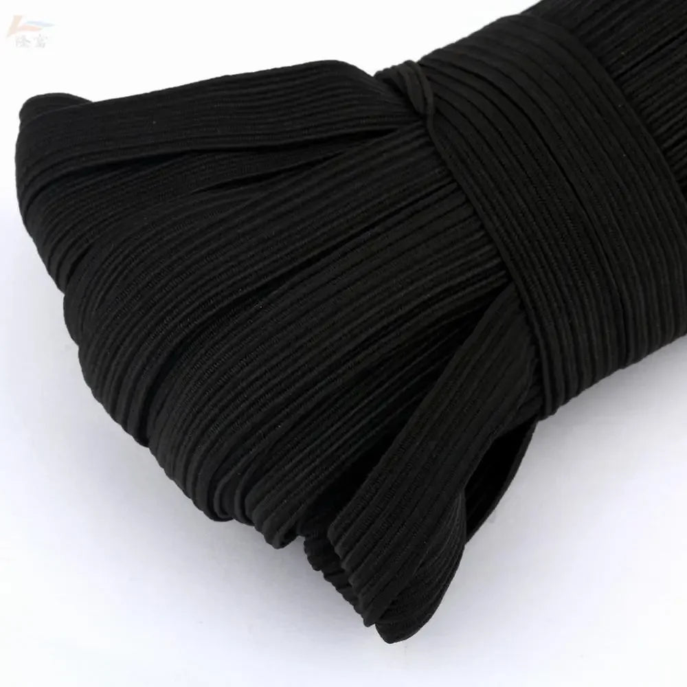 Bandes élastiques plates blanches/noires, 3/4/5/6/8/10MM, bande élastique pour vêtements de mariage, pour bricolage, couture, corde extensible