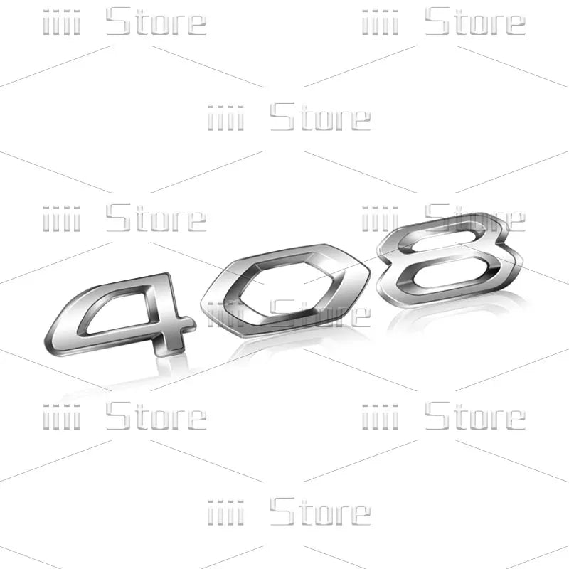 Autocollant 3D en métal chromé pour voiture, autocollant latéral de garde-boue de coffre arrière, accessoires automobiles pour Peugeot 208 308 408 508 GT RCZ