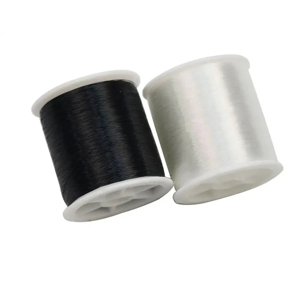 Fil Invisible en Nylon de 100M, fil inelastique pour Bracelet, cordon de bijoux, fil pour suspendre des ornements, passionnés de couture, 0.13mm