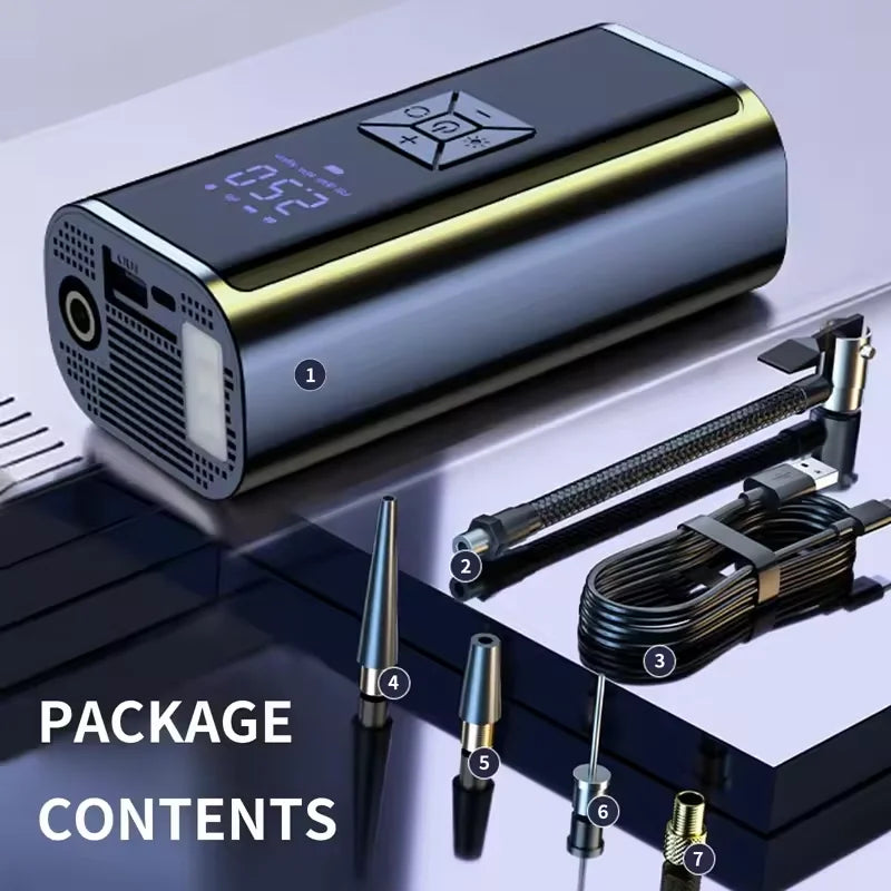 YIJU pompe à Air sans fil 150psi gonfleur de pneu électrique Portable pour voiture vélo moto Mini compresseur d'air pneu injecteur d'air