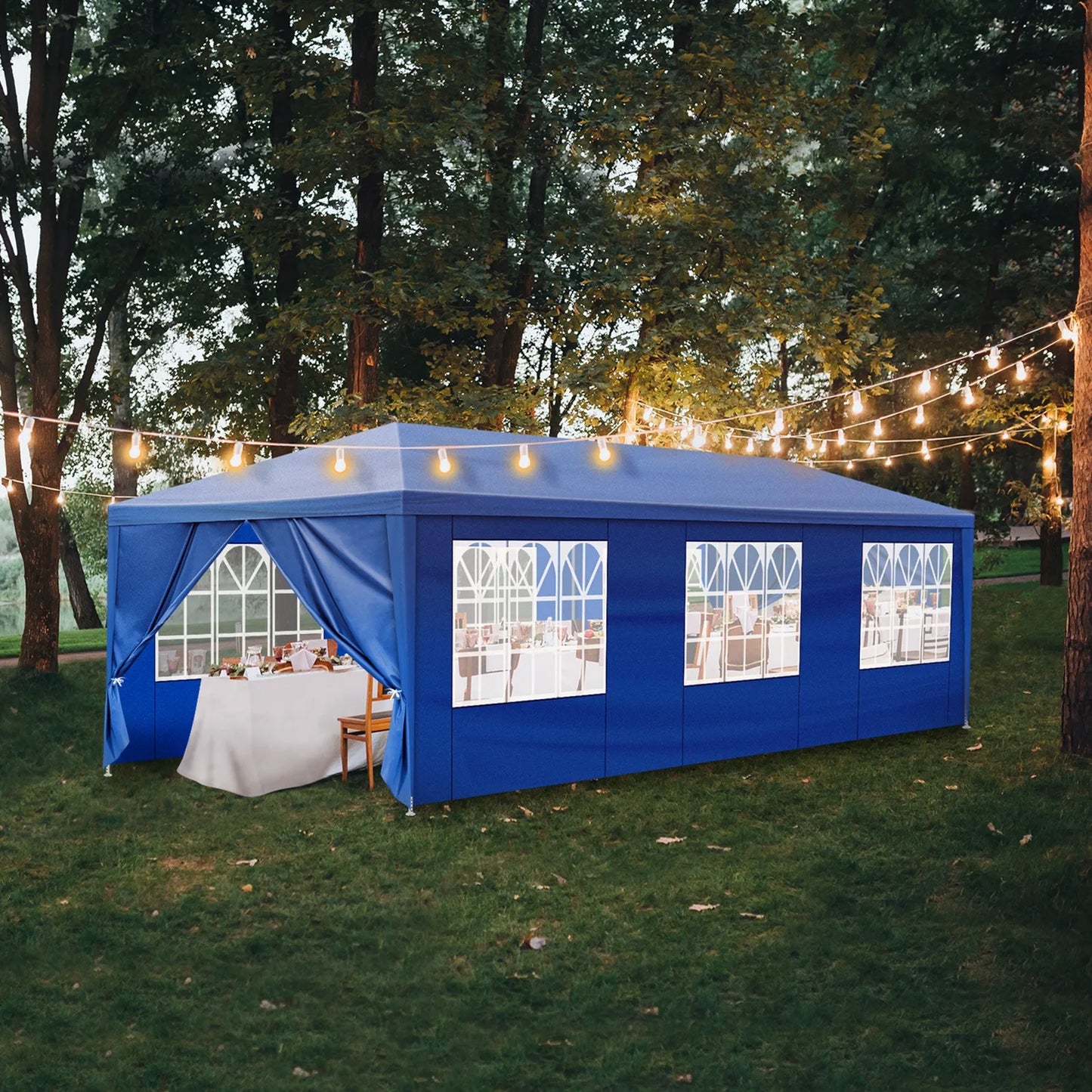 Gazebo 10'x30' imperméable, auvent extérieur, tente de patio, tente de fête