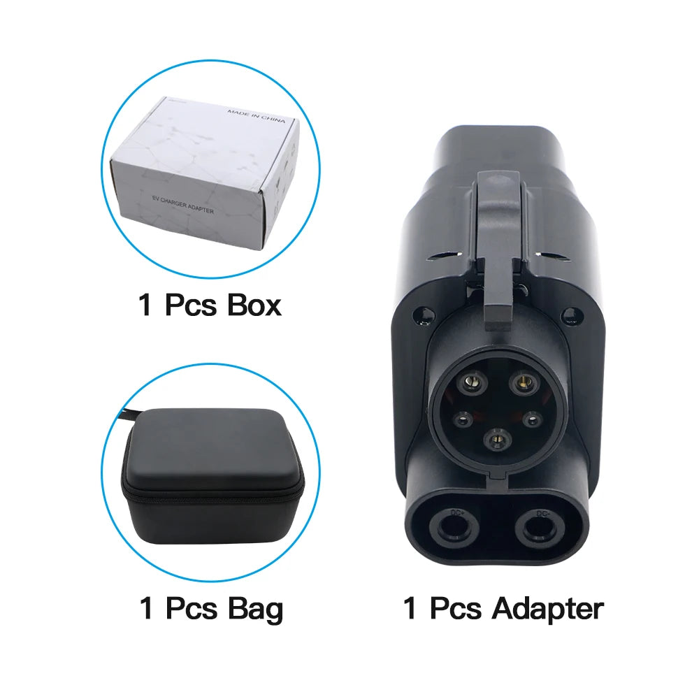 Kolanky EV chargeur adaptateur CCS2 à CCS1 AC DC charge rapide 250A pour véhicule électrique PHEV voitures hybrides ccs2 à ccs1 charge rapide