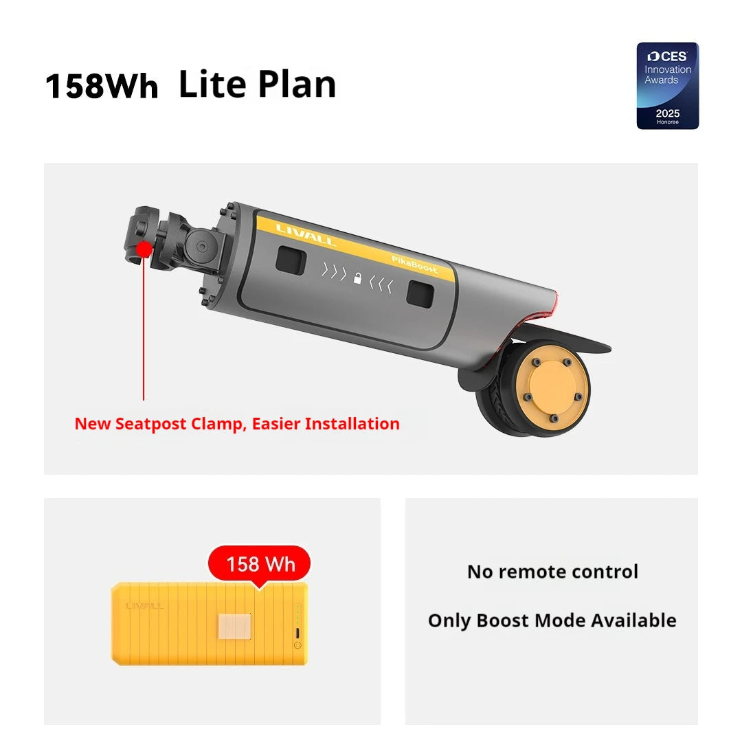 Livall Pikaboost 2, amplificateur de vélo, équipement électrique pour la montagne, dispositif auxiliaire pour vélo de montagne, charge bidirectionnelle