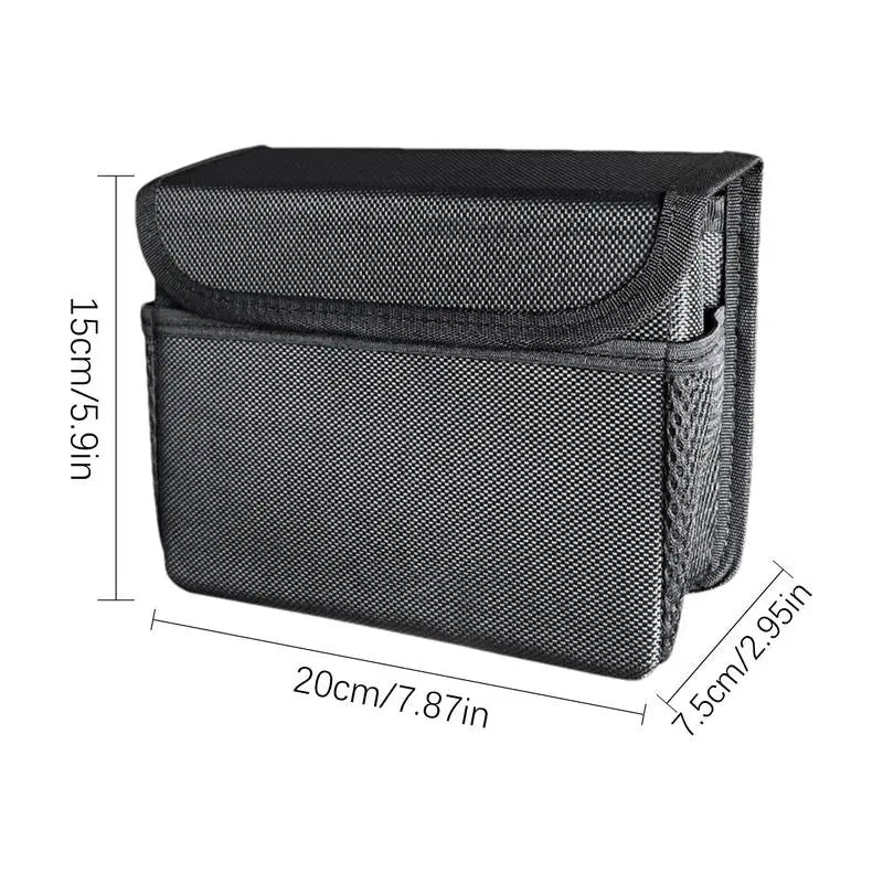 Poubelle automatique pliable avec couvercle magnétique, sac de rangement pour siège arrière de voiture, évaluation Leak-Verde