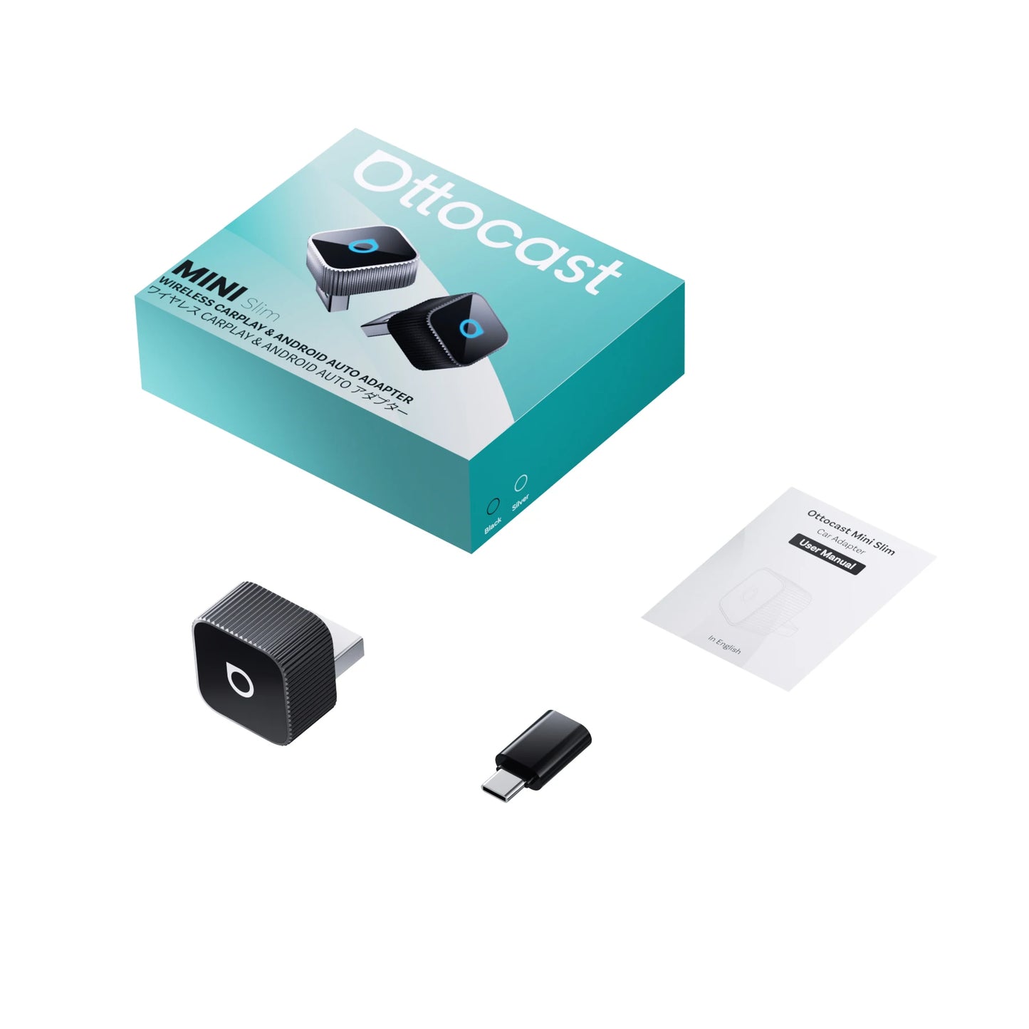 Ottocast Cabin Care Adaptateur Carplay sans fil Caméra de voiture pour bébé pour siège arrière 1080P 150 ° Moniteur de siège arrière à vision nocturne grand angle
