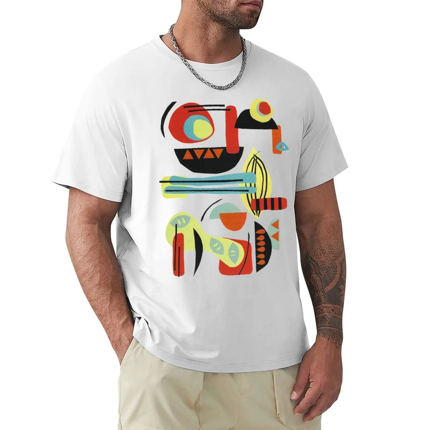 Mad About Mid Mod T-Shirt chemises d'affliction de créateur de luxe t-shirts pour hommes