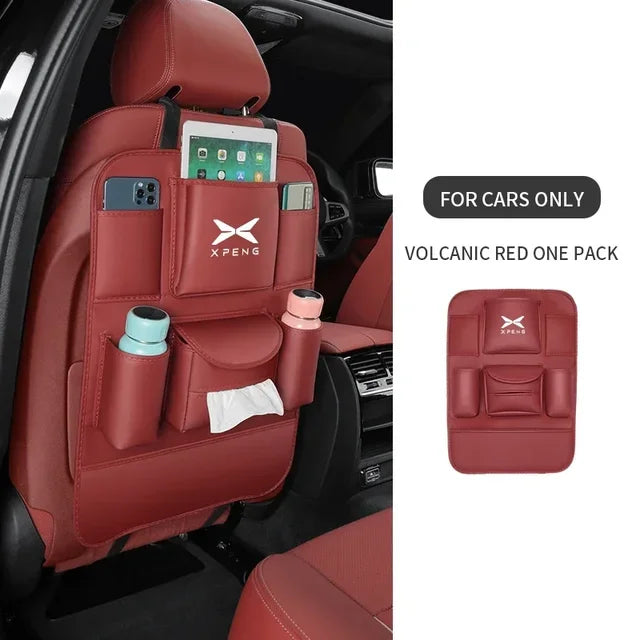 Sac de rangement arrière en cuir pour siège de voiture, anti-usure, coussin anti-rika, accessoires pour XPENG P5 P7 G3 G9 N5 F30 H93 BETA
