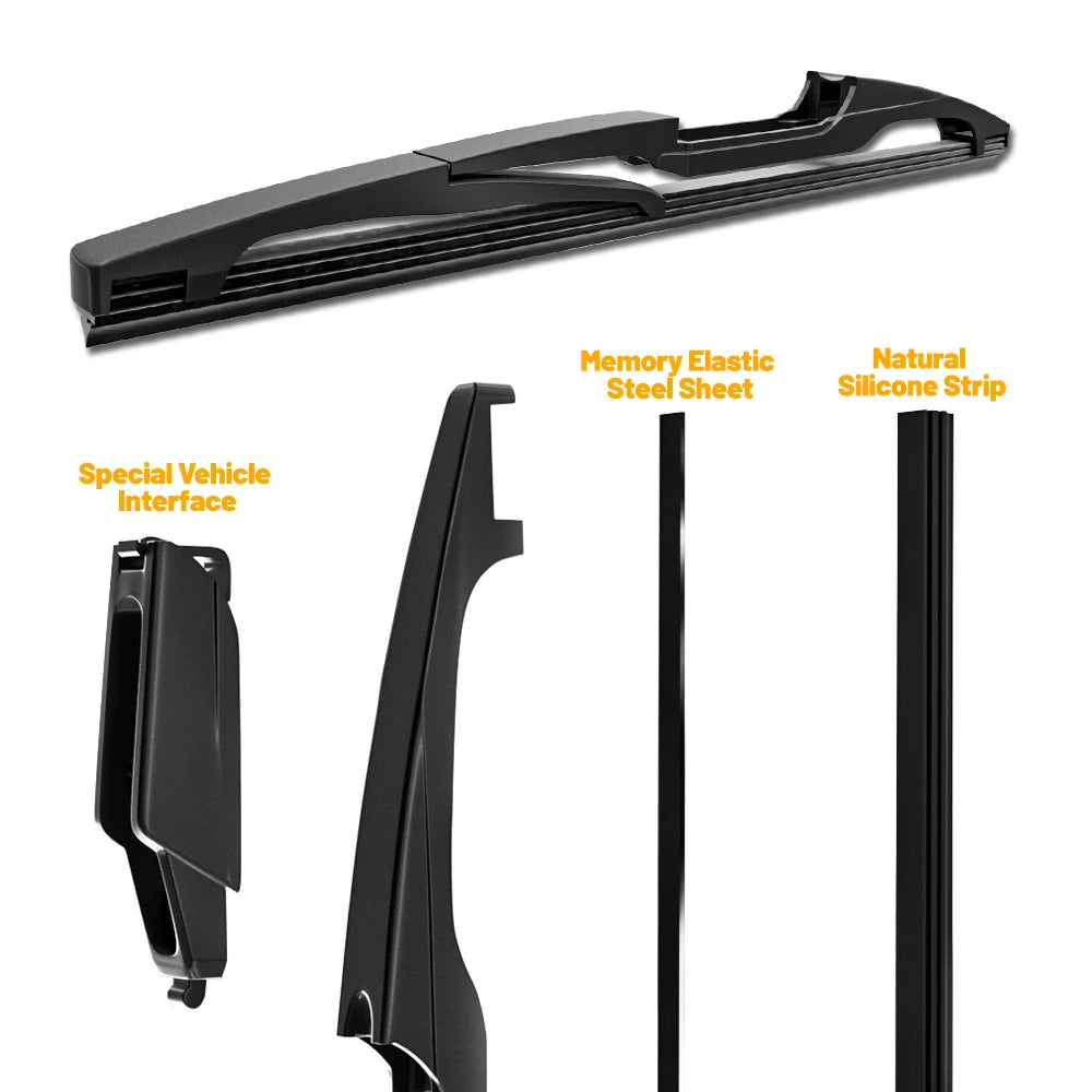 Pour Nissan Micra K14 2017-2023 1 jeu de balais d'essuie-glace avant et arrière essuie-glaces 2018 2019 2020 2021 2022 accessoires