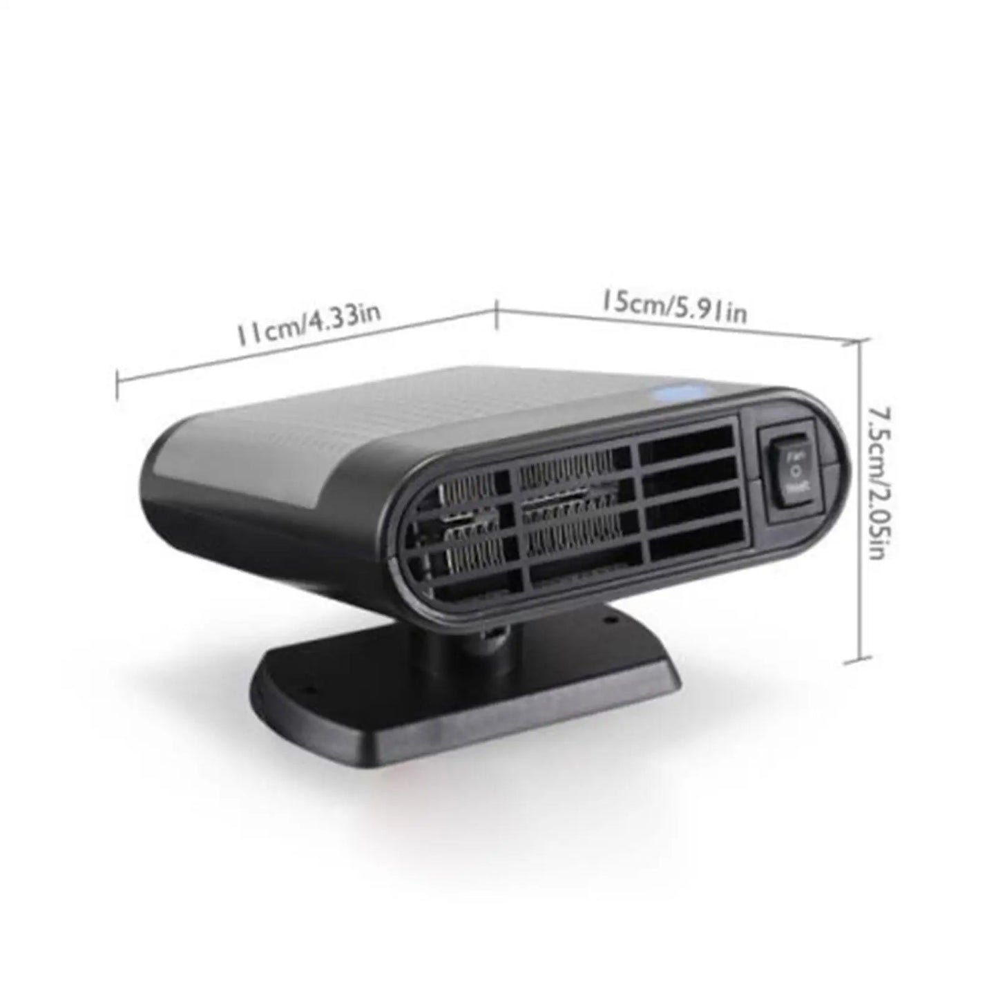 Chauffage de voiture électrique 12V, ventilateur de refroidissement, chauffage de véhicule, désembuage de pare-brise, dégivreur, accessoires de voiture, 1 pièce