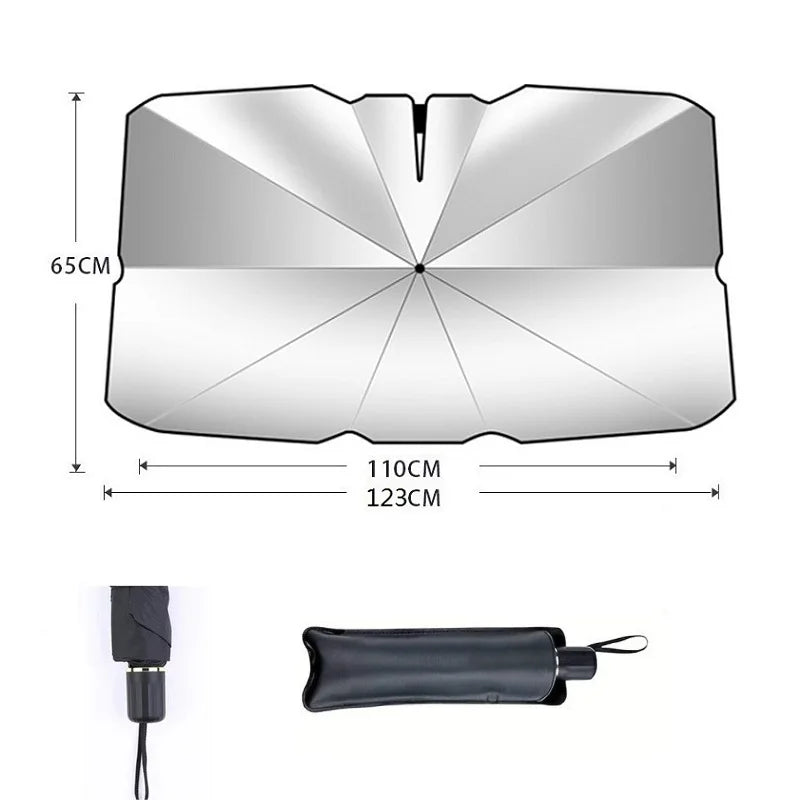 Pare-soleil avant de voiture, couverture de pare-soleil de fenêtre avant de voiture, Protection de pare-brise de voiture, accessoires automobiles
