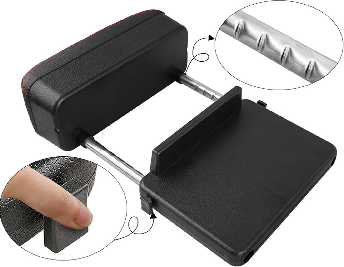 Car Armrest Storage Box Adjustable Car Center Console Armrest Box Car Seat Gap Filler Organizer for Most Vehicles SUV Trucks